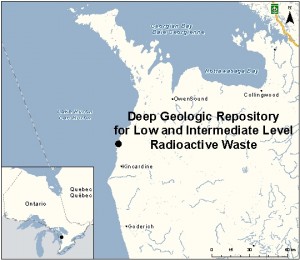 Map of the proposed site (Canadian Environmental Assessment Agency)